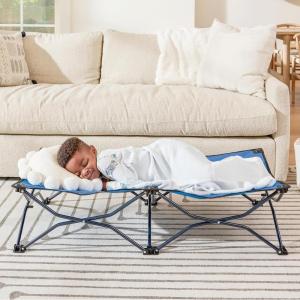imageRegalo My Cot Portable Toddler Bed Royal Blue  48x24x9 Inch Pack of 1Royal Blue