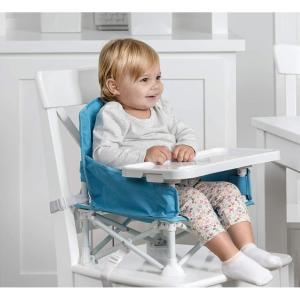 imageRegalo My High Chair Portable Travel Fold ampamp Go Highchair Indoor and Outdoor Bonus Kit Includes Tray with Cup Holder GreyFold  Go Booster  Aqua