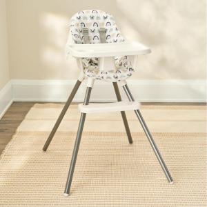 imageRegalo My High Chair Portable Travel Fold ampamp Go Highchair Indoor and Outdoor Bonus Kit Includes Tray with Cup Holder GreyHigh Chair wJelly Bean Seat pad