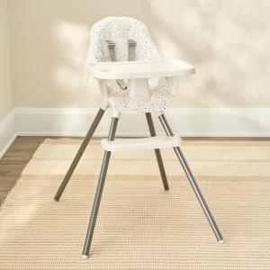 imageRegalo My High Chair Portable Travel Fold ampamp Go Highchair Indoor and Outdoor Bonus Kit Includes Tray with Cup Holder GreyHigh Chair wRainbow Seat pad