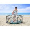 imageRegalo My Play Deluxe Extra Large Portable Play Yard Indoor and Outdoor Bonus Kit Washable Teal 8Panel