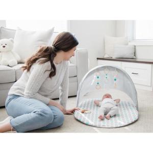 imageInteractive Baby Tent Includes UPF 50 Sunshade Bug Net Hanging Toys Soft Designer Pad