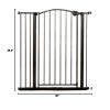 imageRegalo Home Accents Extra Tall Gate Includes Two 4Inch Extension Kit Extends to 395quot Includes 4 Pack Pressure Mount Kit and 4 Pack Wall Mount Kit Bronze395 Inches