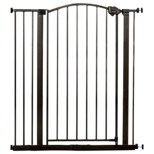 imageRegalo Home Accents Extra Tall Gate Includes Two 4Inch Extension Kit Extends to 395quot Includes 4 Pack Pressure Mount Kit and 4 Pack Wall Mount Kit Bronze395 Inches